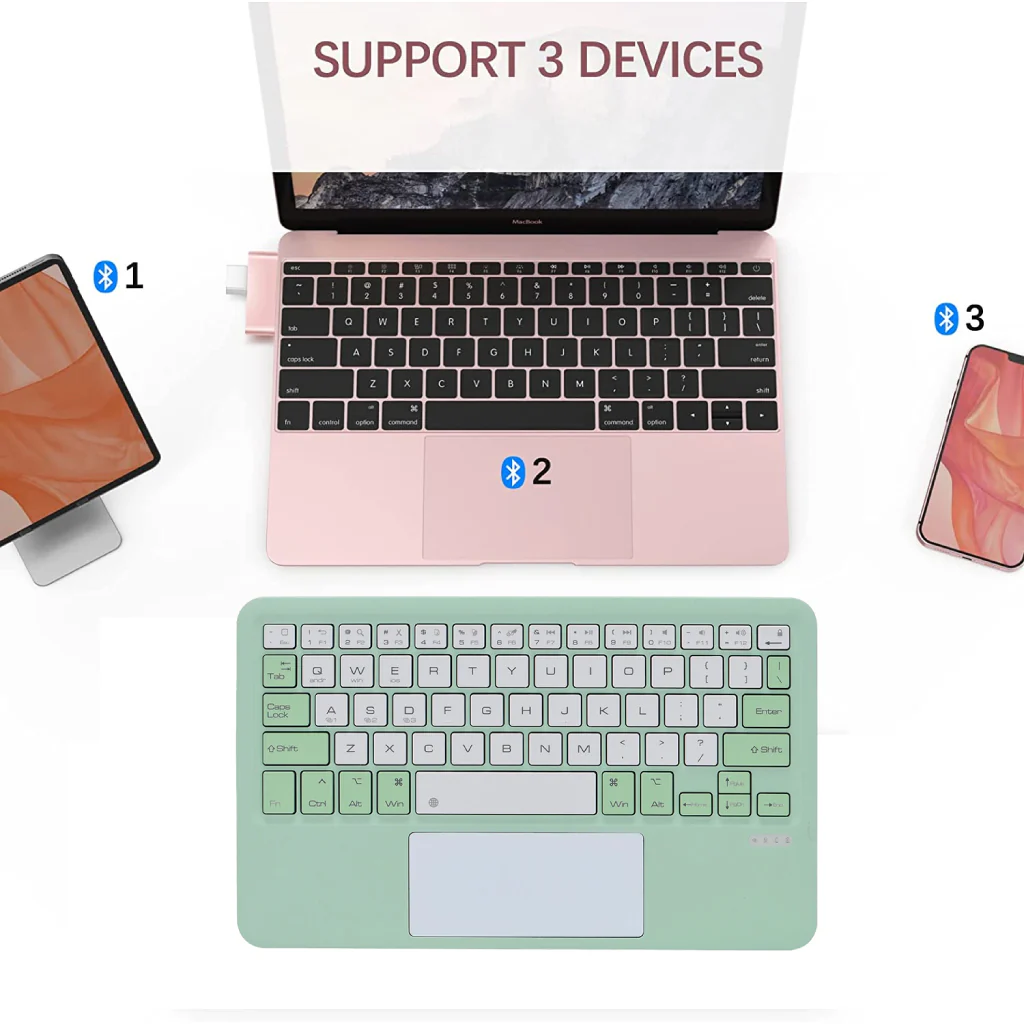 TECPHILE - B102 Wireless Keyboard with Touchpad - Image 22