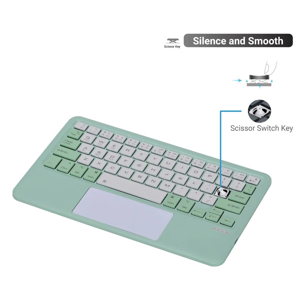 TECPHILE - B102 Wireless Keyboard with Touchpad - Image 28