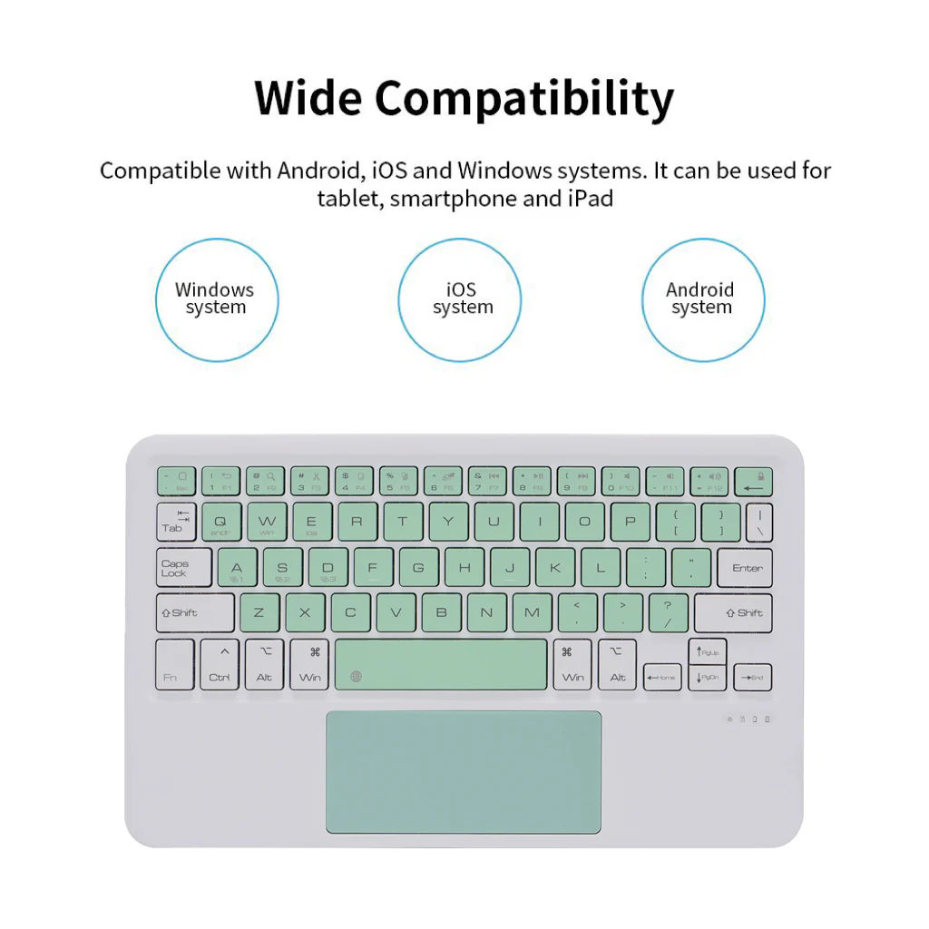 TECPHILE - B102 Wireless Keyboard with Touchpad - Image 33