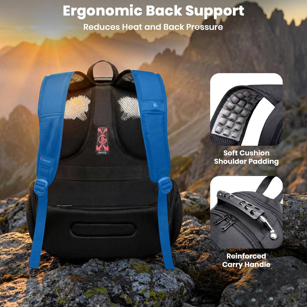 BANGE - 1903 40L Waterproof Anti-Theft Laptop Backpack with USB Charging - Image 6