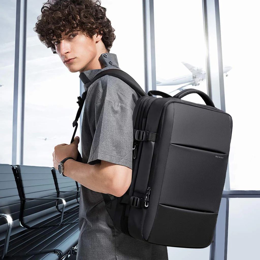 BANGE - 1908 35L Smart Travel Backpack with USB Port Fit for 17.3 - Image 8