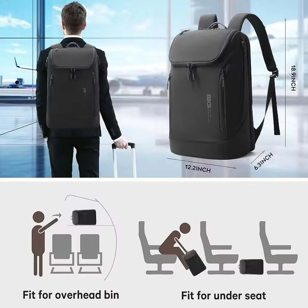 BANGE - 2517-1 Smart Laptop Backpack 23L with Multi Compartment Design - Image 7
