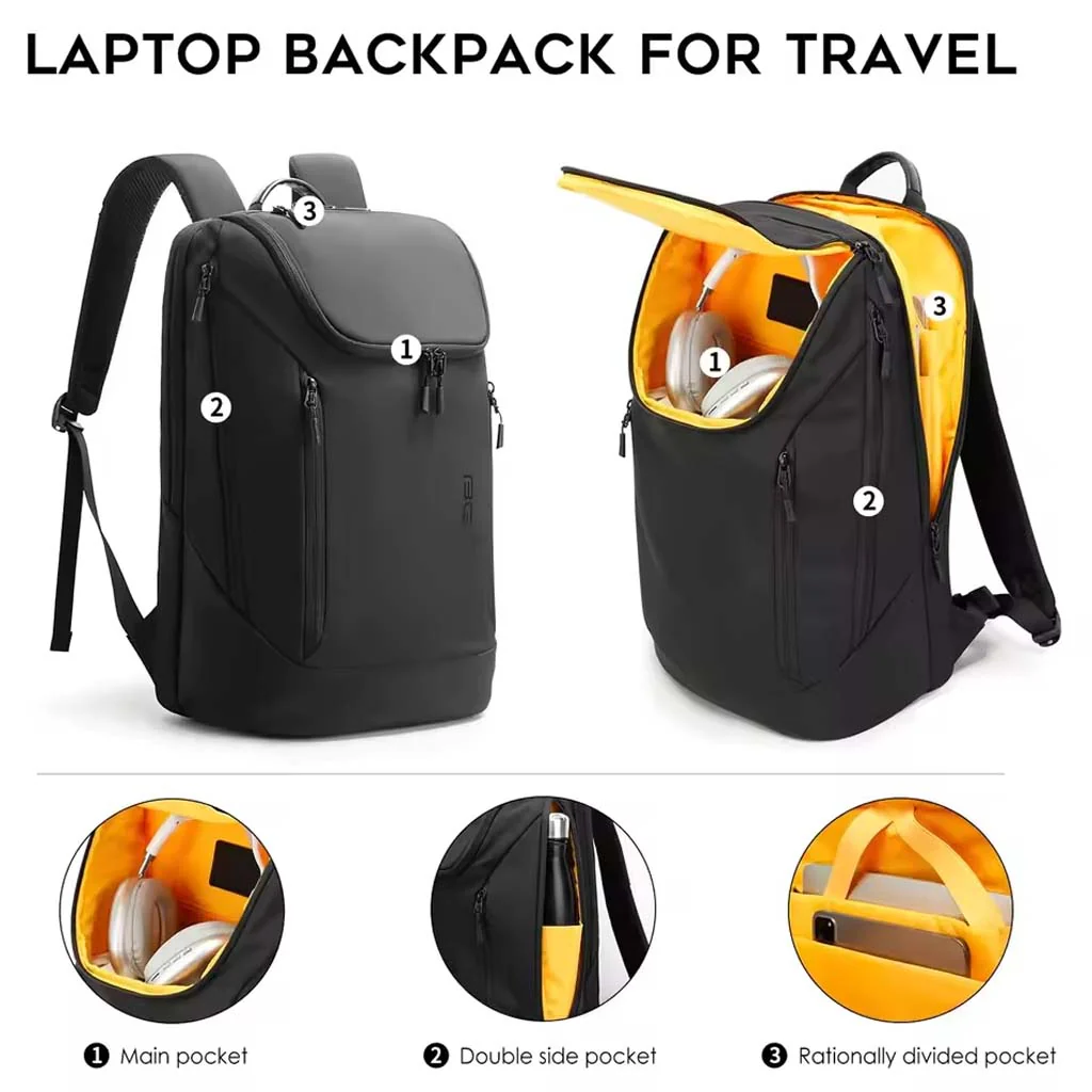 BANGE - 2517-1 Smart Laptop Backpack 23L with Multi Compartment Design - Image 8