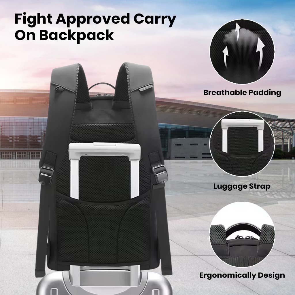 BANGE - 2517-1 Smart Laptop Backpack 23L with Multi Compartment Design - Image 9