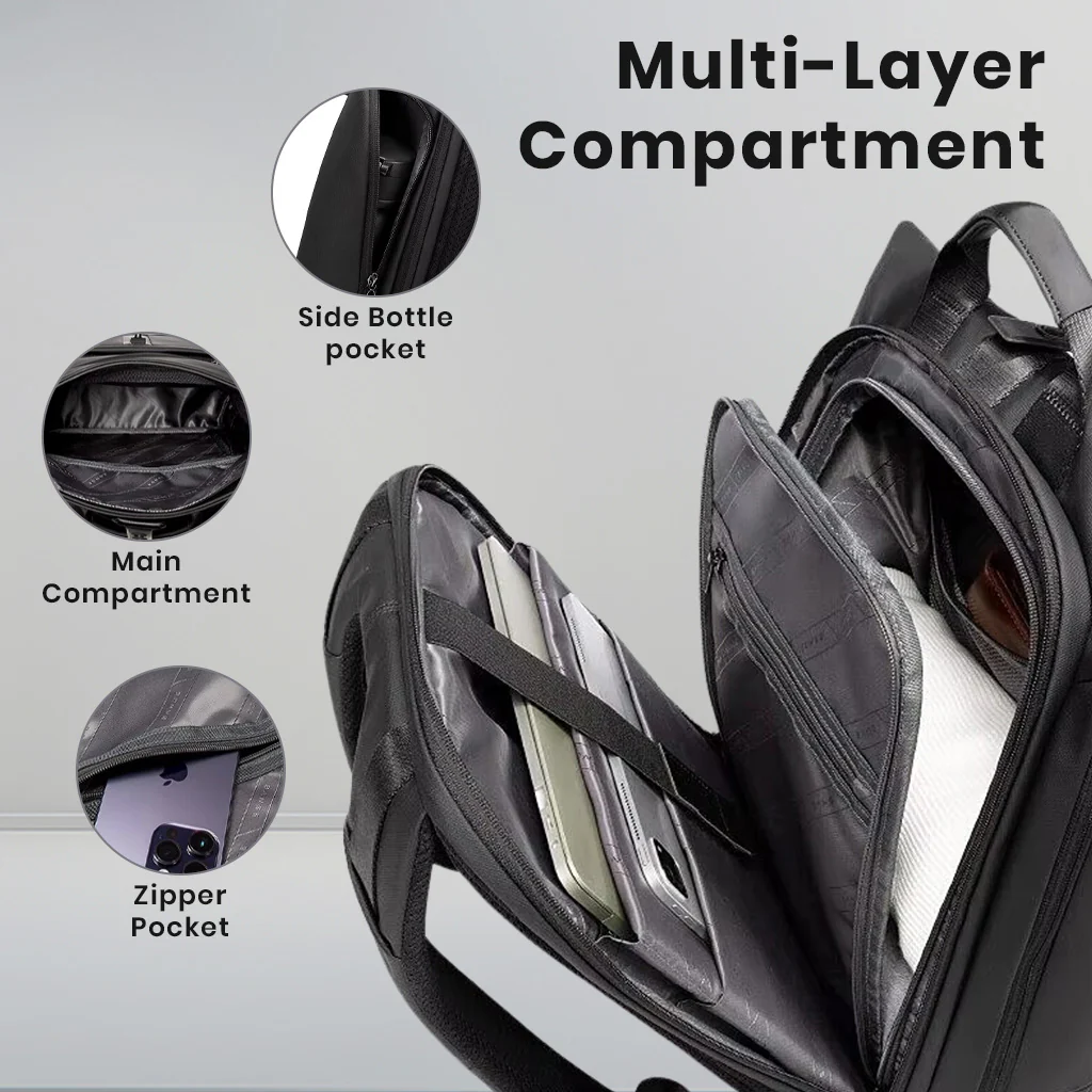 BANGE - 2888 Roll Top Laptop Backpack 20L-30L Expendable Travel Bag - Image 4