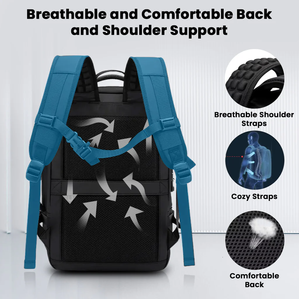BANGE - 3028 35L Smart Travel Backpack with USB Port Fit for 17.3 - Image 10