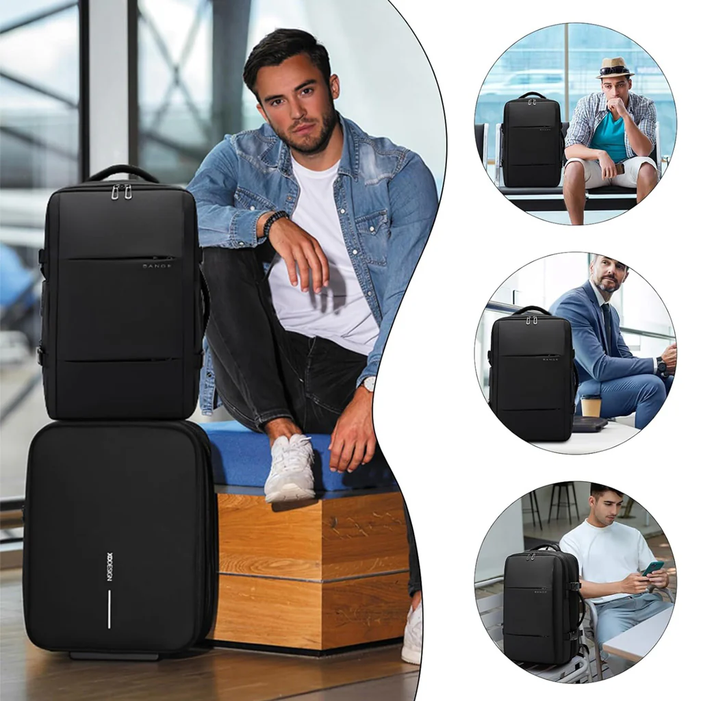 BANGE - 3028 35L Smart Travel Backpack with USB Port Fit for 17.3 - Image 11