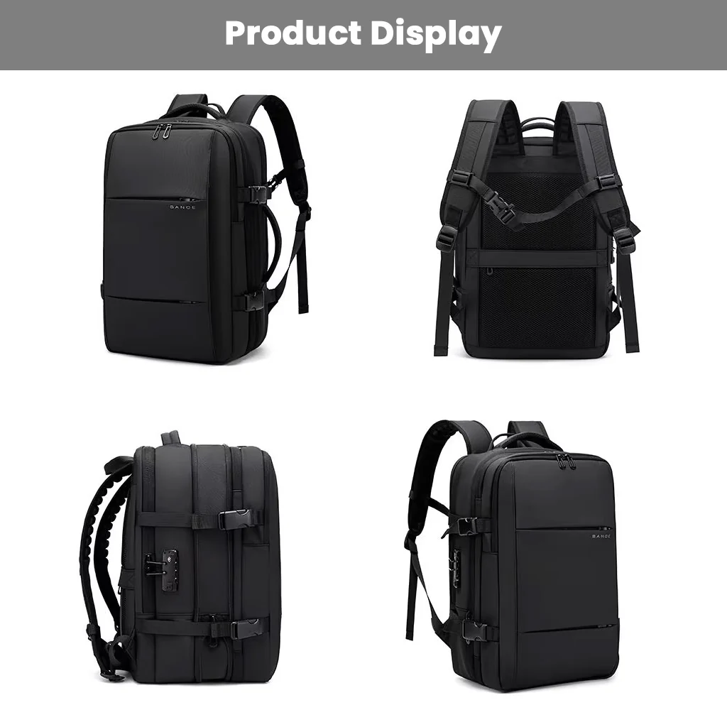 BANGE - 3028 35L Smart Travel Backpack with USB Port Fit for 17.3 - Image 14