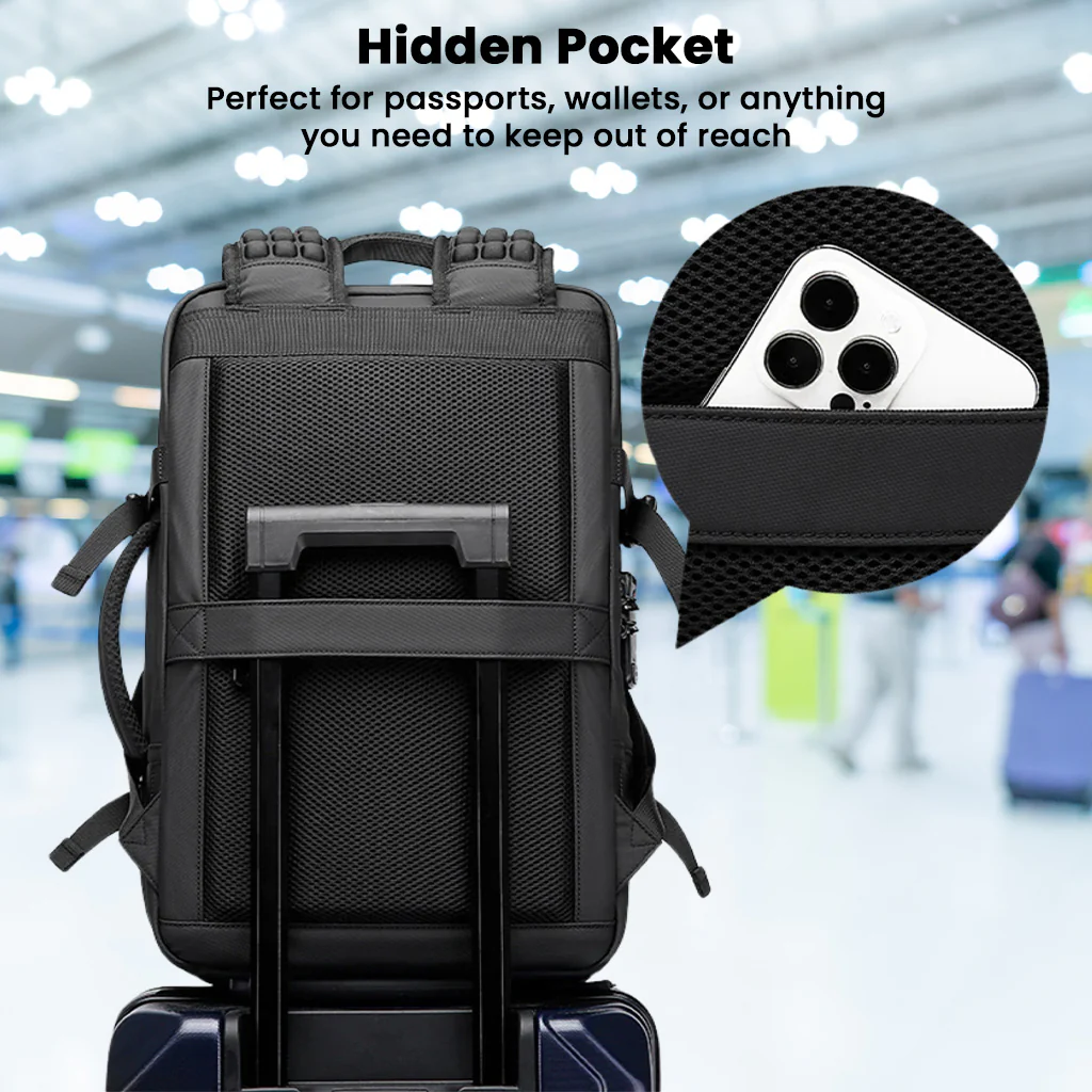BANGE - 3028 35L Smart Travel Backpack with USB Port Fit for 17.3 - Image 4