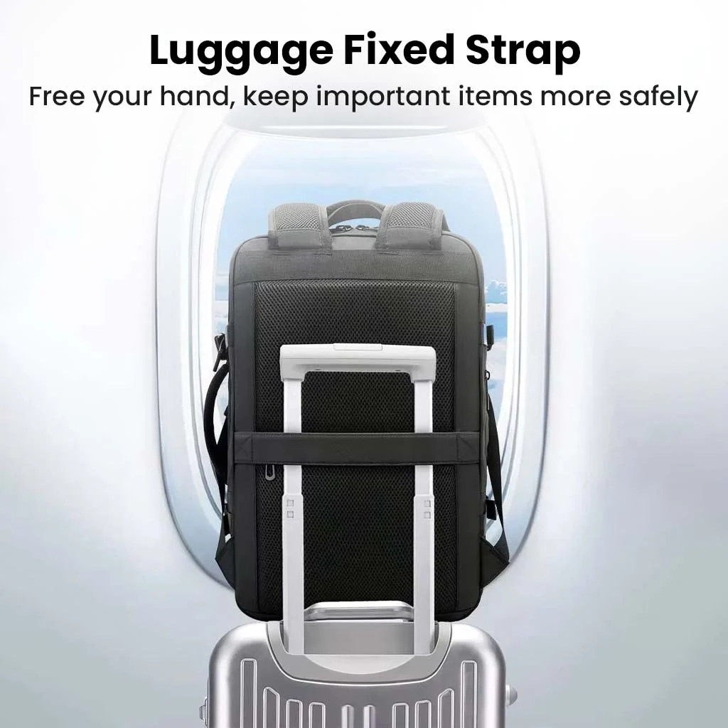 BANGE 3055 Laptop Backpack 40L Large Capacity Waterproof Travel Bag - Image 5