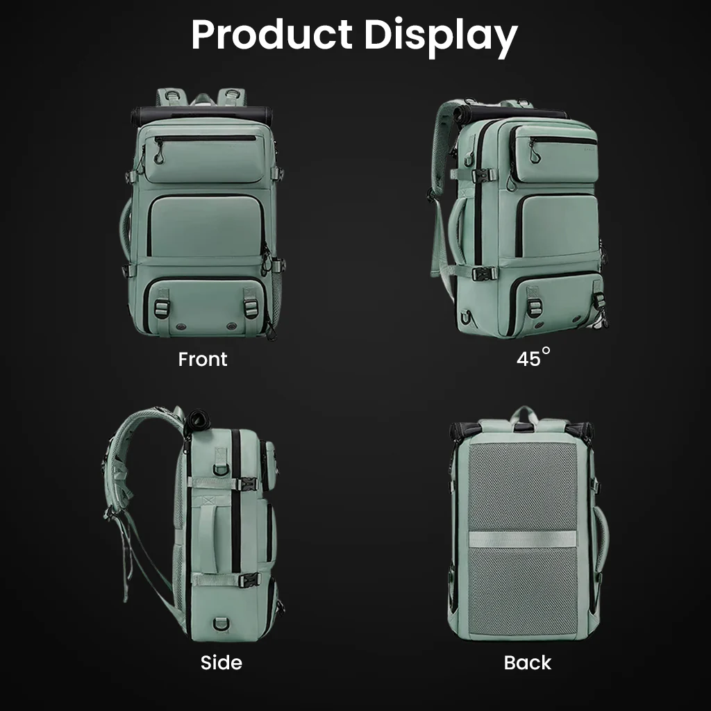 BANGE 1810 35L Large Capacity Bag Travelling Backpack with Detachable Sling Bag - Image 17