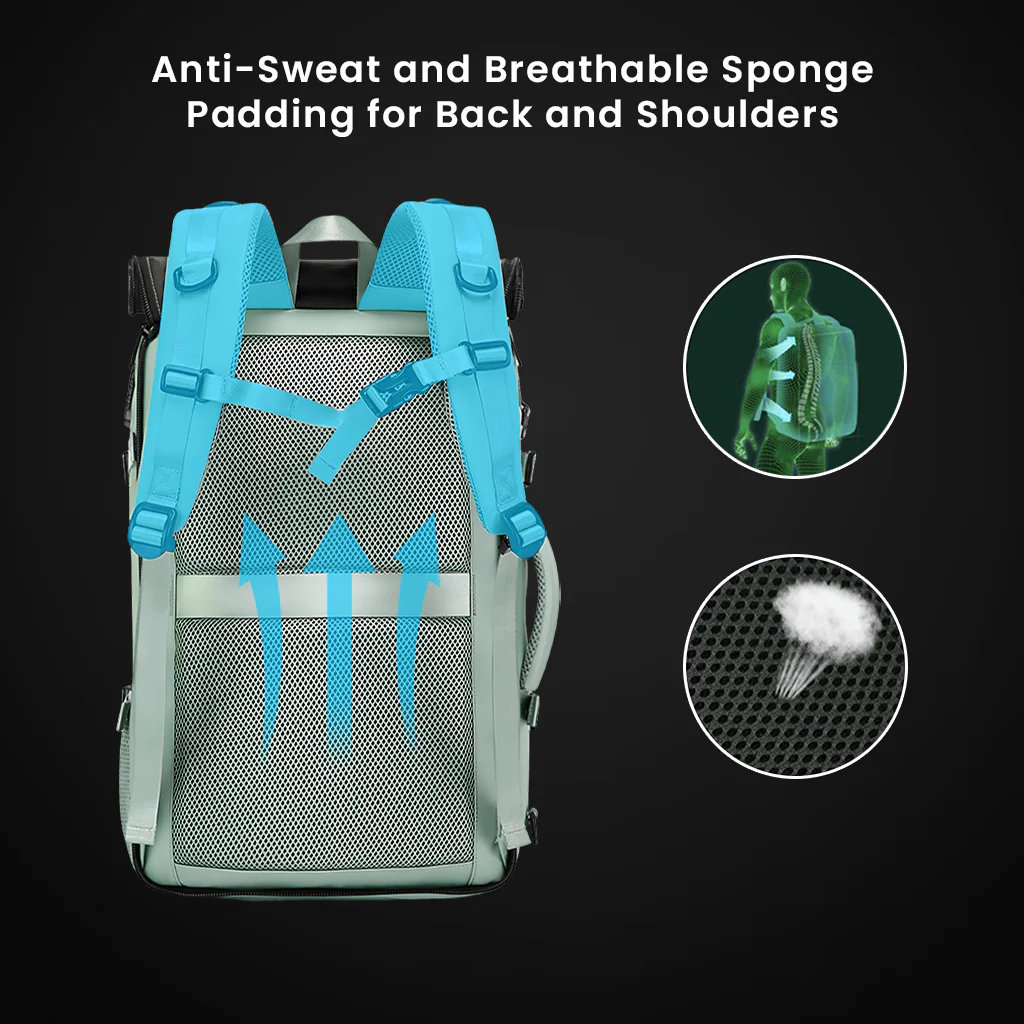 BANGE 1810 35L Large Capacity Bag Travelling Backpack with Detachable Sling Bag - Image 18