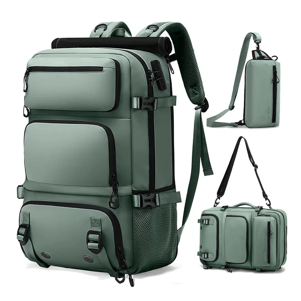 BANGE 1810 35L Large Capacity Bag Travelling Backpack with Detachable Sling Bag - Image 21