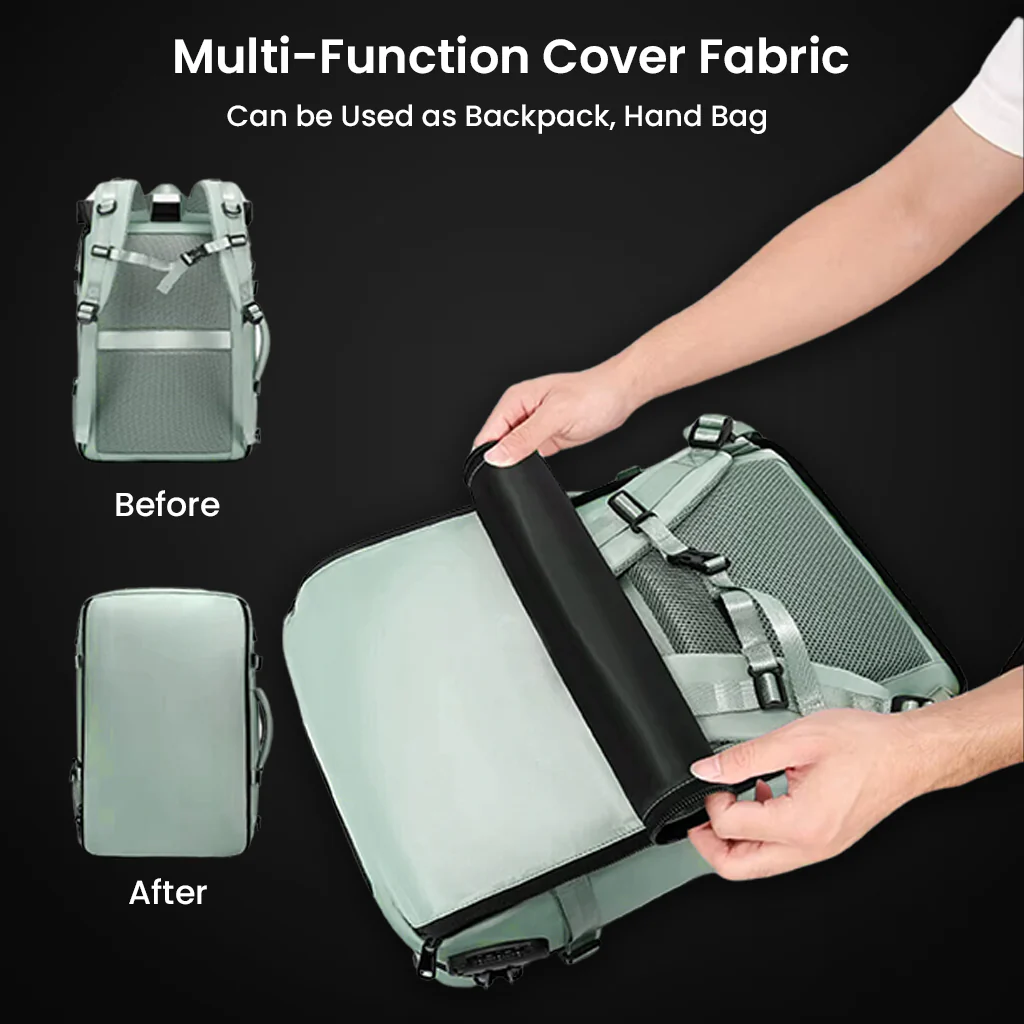 BANGE 1810 35L Large Capacity Bag Travelling Backpack with Detachable Sling Bag - Image 6