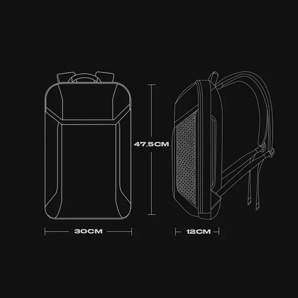 BANGE - Laptop Backpack fit for 15.6” Laptop Compact Travel Bag for Men - Image 12