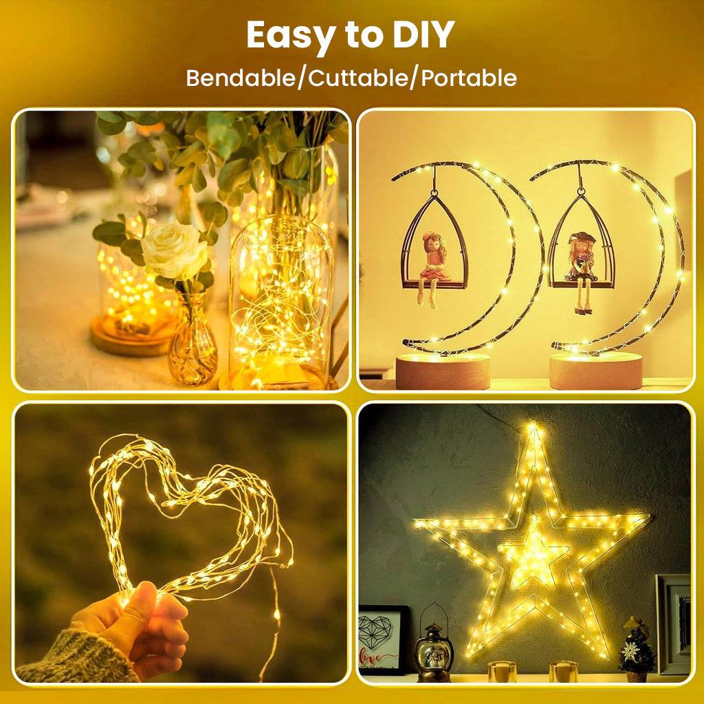 Battery Fairy Lights 10M with 100 Warm LEDs for Home & Festive Decor - Image 3