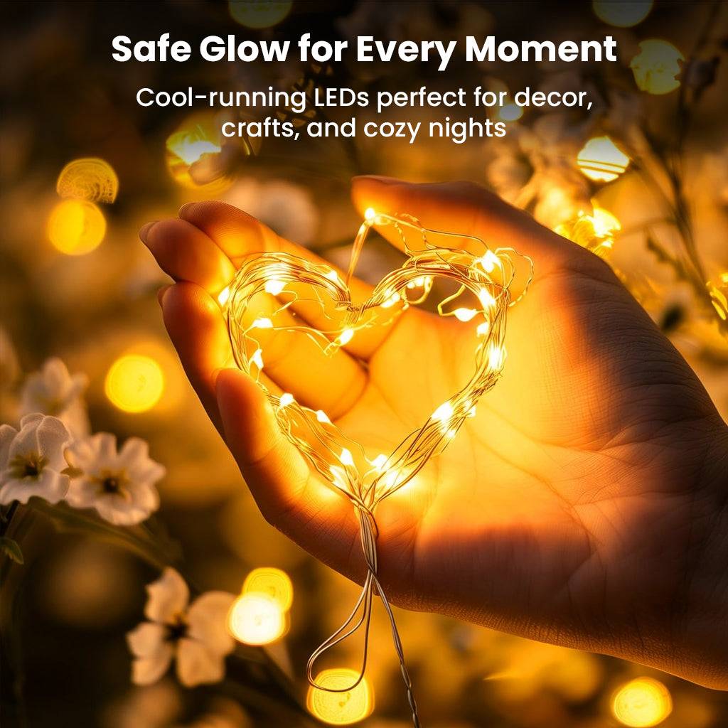 Battery Fairy Lights 10M with 100 Warm LEDs for Home & Festive Decor - Image 7