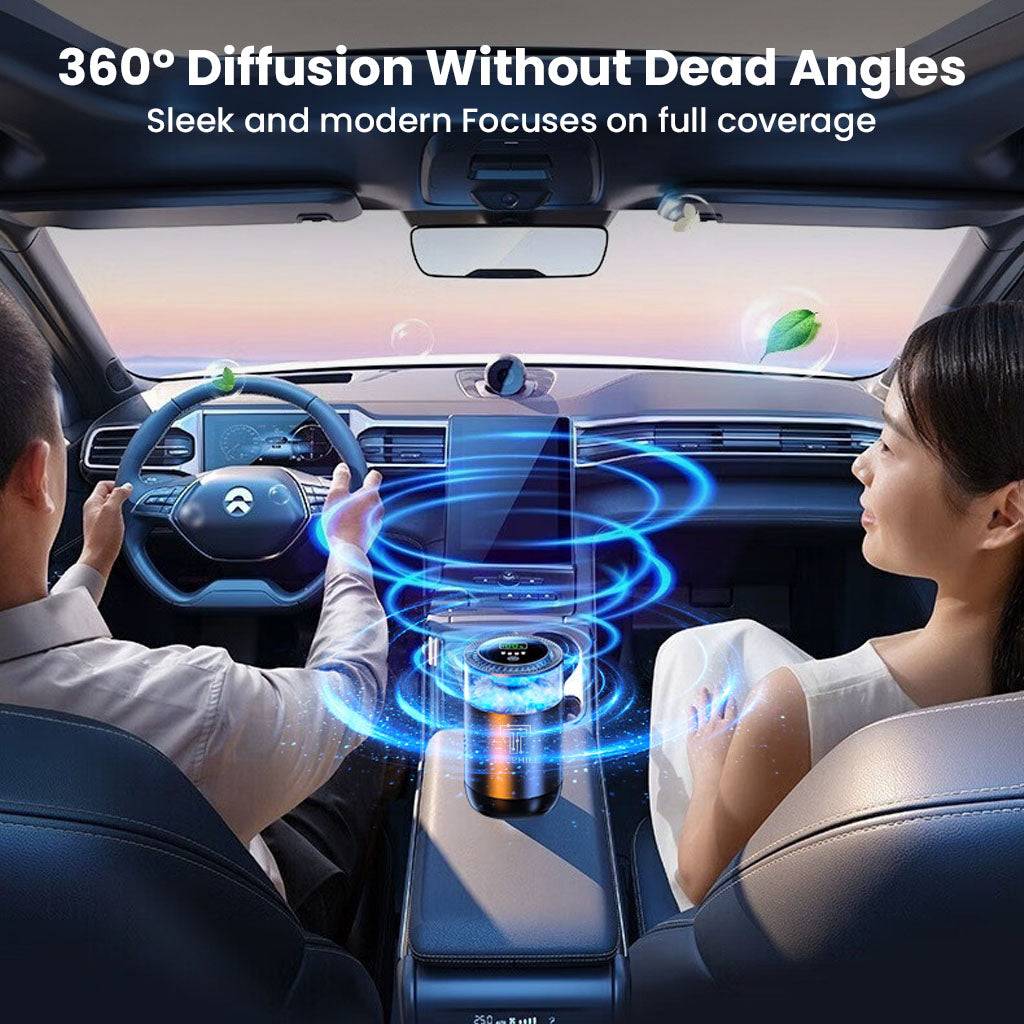 P3 Car Air Freshener Atomizer Automatic Diffuser with Ambient Light - Image 2