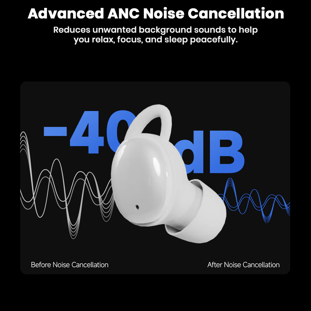 CCA- Sleep 6mm Dynamic Driver Smart ANC Bluetooth 5.4 TWS - Image 7