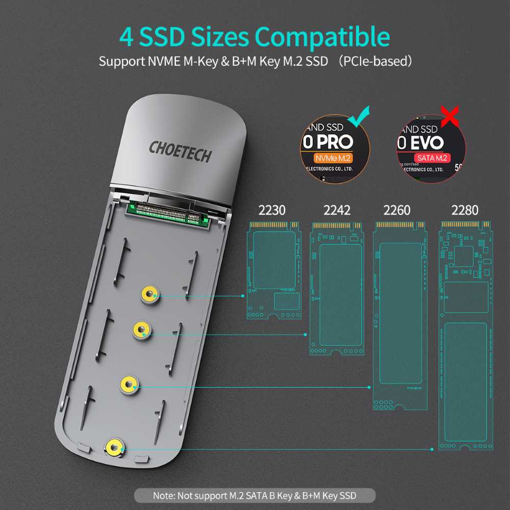 CHOETECH PC-HDE16 SSD Drive Enclosure - Image 4