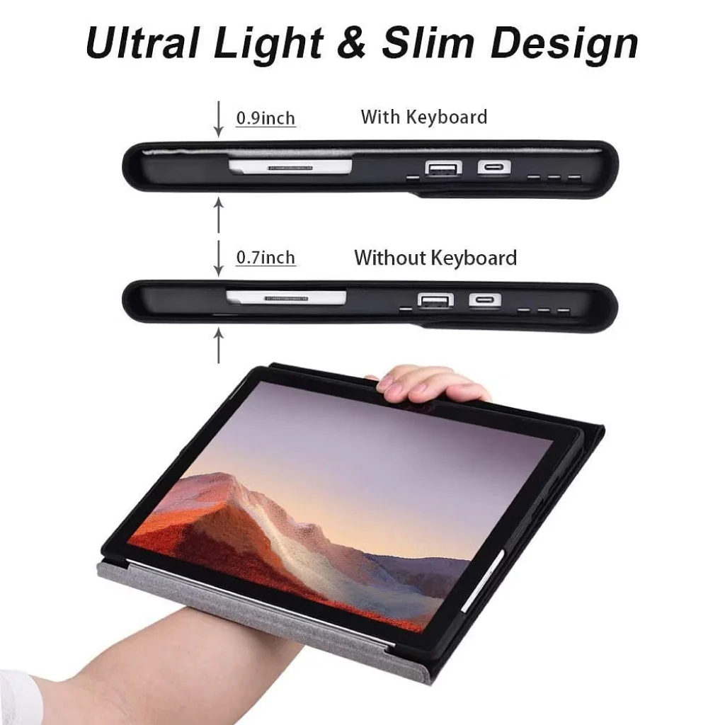CK-13 Wireless Keyboard Folio Case for Surface Pro 8 - Image 8