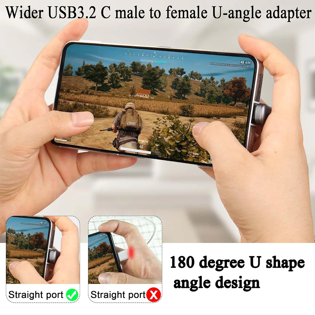 TECPHILE CA39, 140W U Shape Type C To Type C Adapter - Image 4