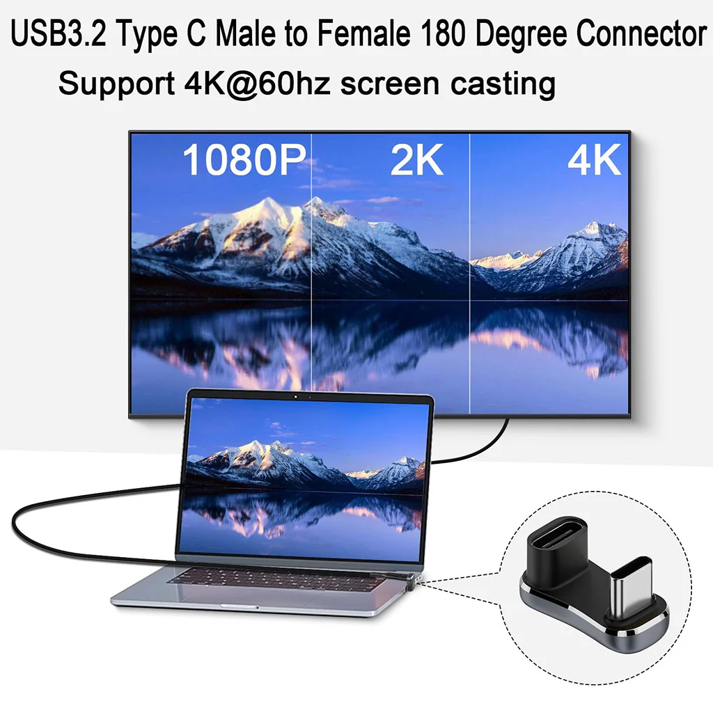 TECPHILE CA39, 140W U Shape Type C To Type C Adapter - Image 5