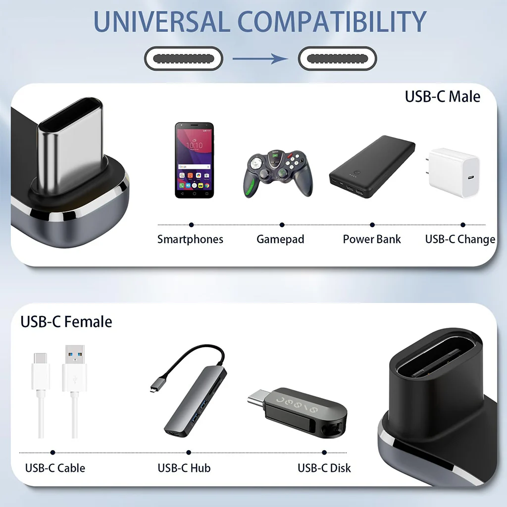 TECPHILE CA39, 140W U Shape Type C To Type C Adapter - Image 7