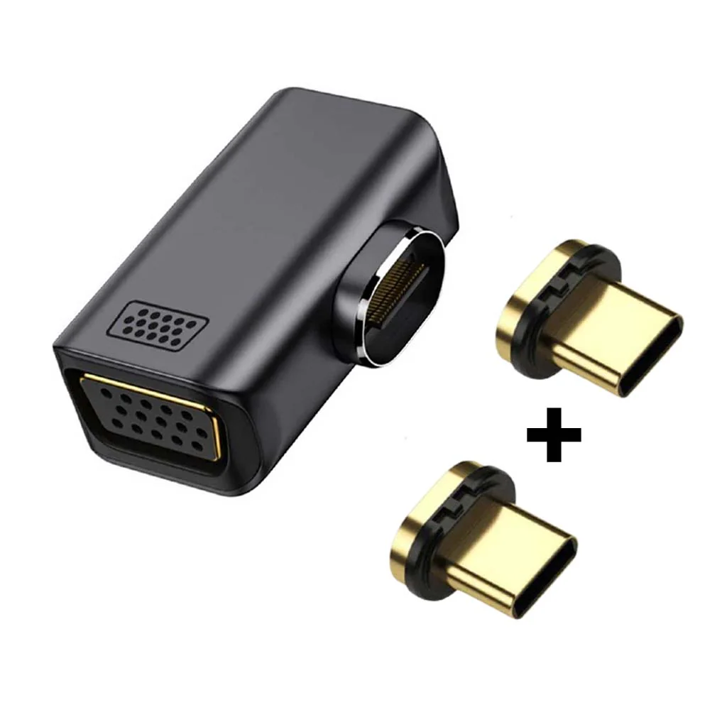 TECPHILE 1080P FHD Magnetic Type C to VGA Converter Adapter - Image 10