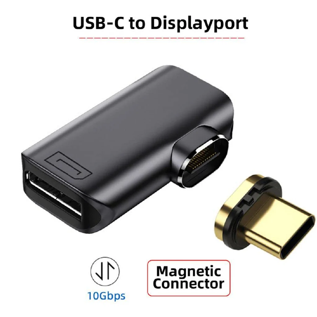 TECPHILE 8K UHD Magnetic Type C to DP Converter Adapter - Image 5