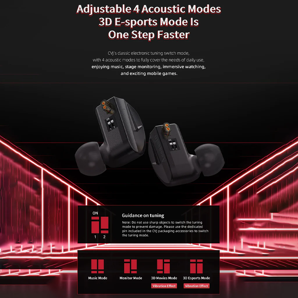 CVJ - Assassin 3 Hybrid Driver IEM For Gaming - Image 3