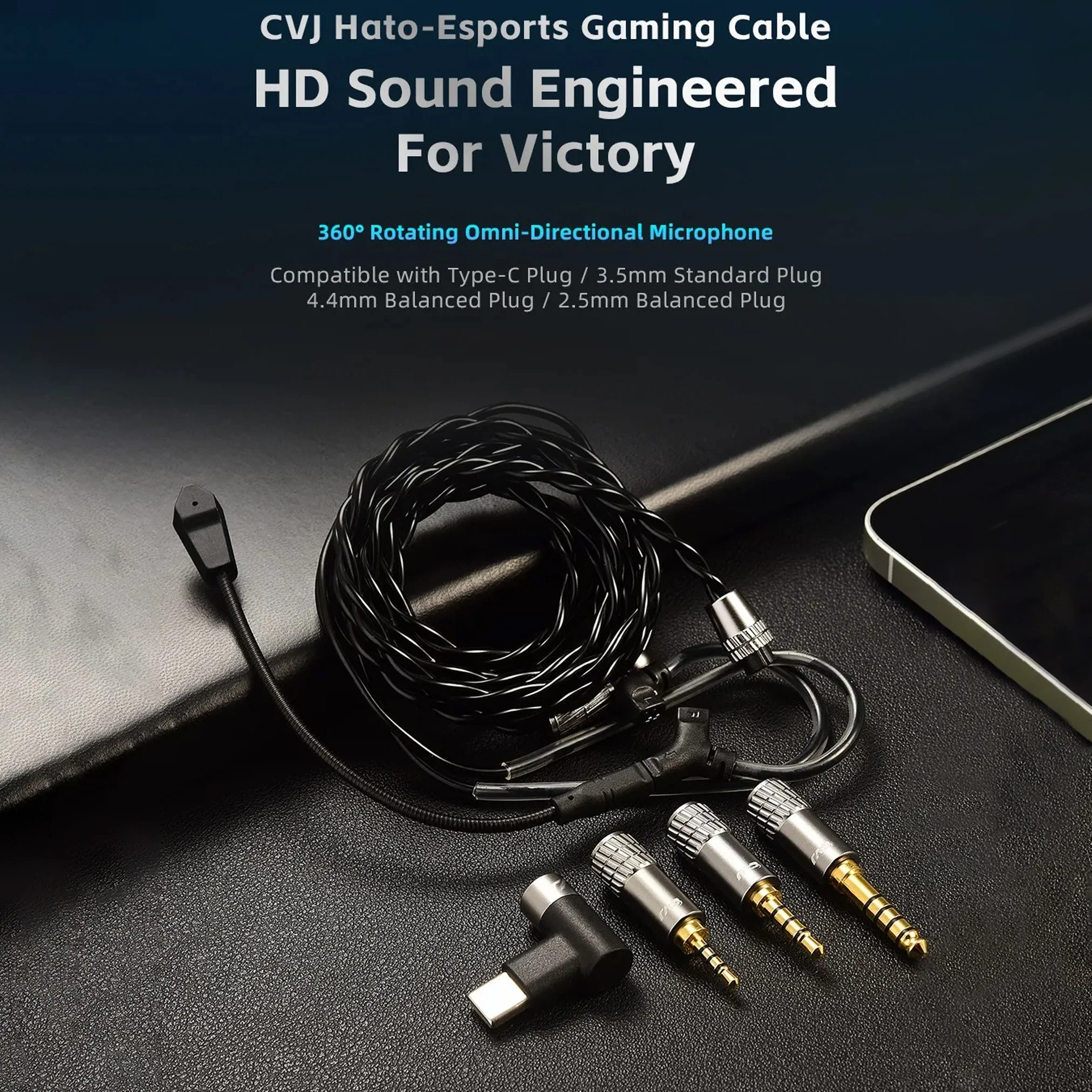 CVJ - Hato 5N Oxygen-Free Copper Core Upgrade Cable With Mic - Image 3