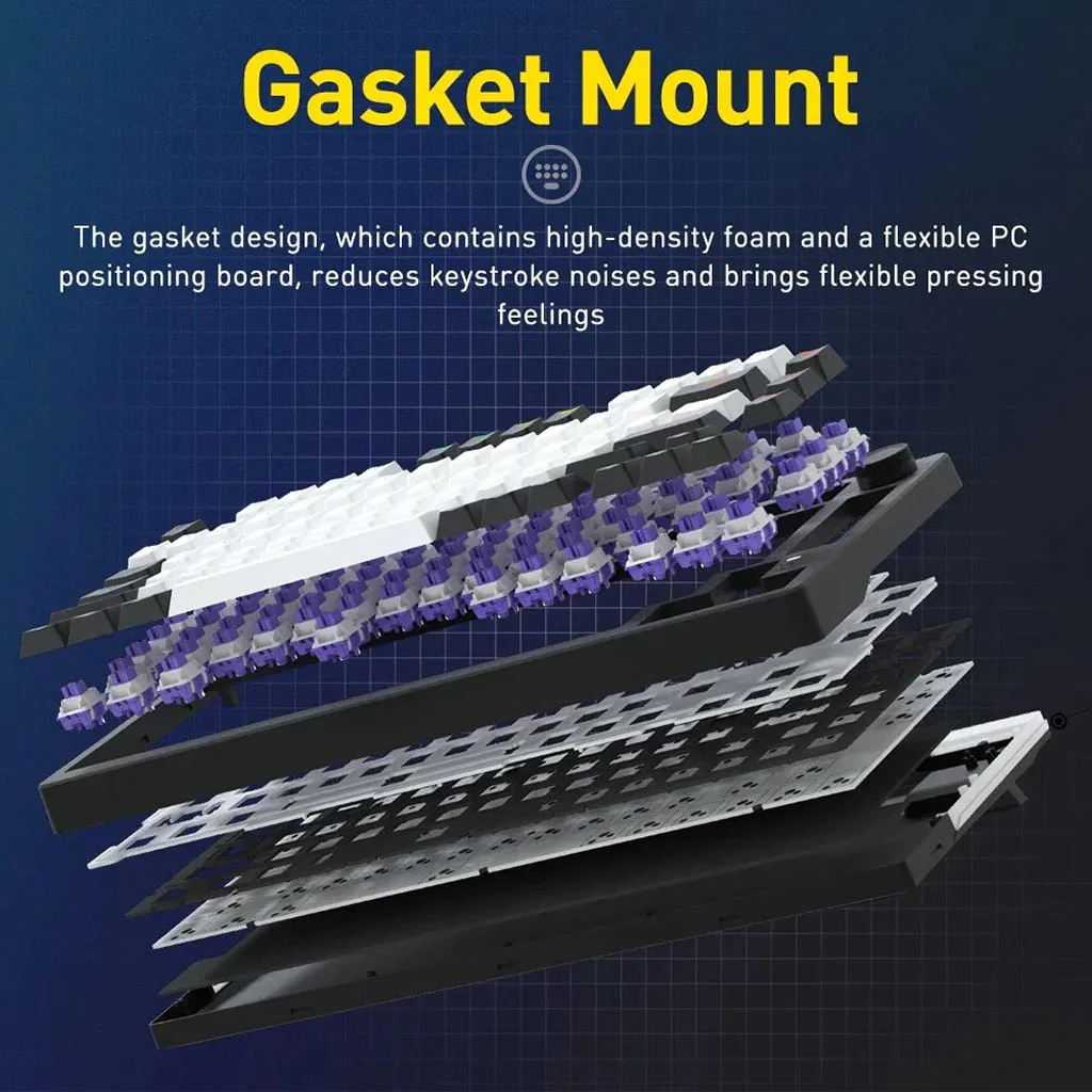 DAREU EK75 Mechanical Wired Gaming Keyboard with 75% TKL layout - Image 12
