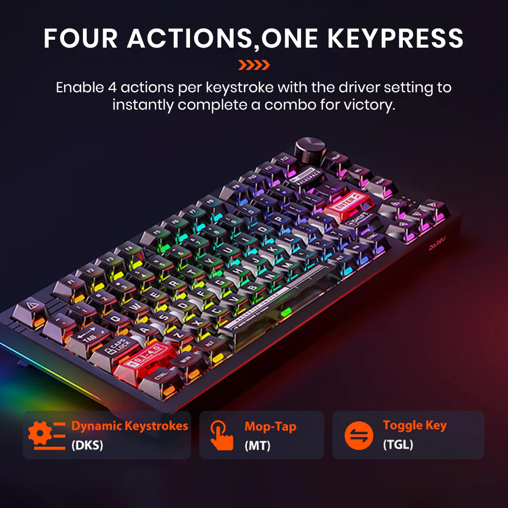 DAREU EK75RT Mechanical Wired Gaming Keyboard with Rapid Trigger - Image 3