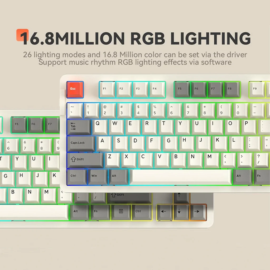 DAREU EK87Pro Mechanical Gaming Keyboard with Tri Modes & 80% Layout - Image 6