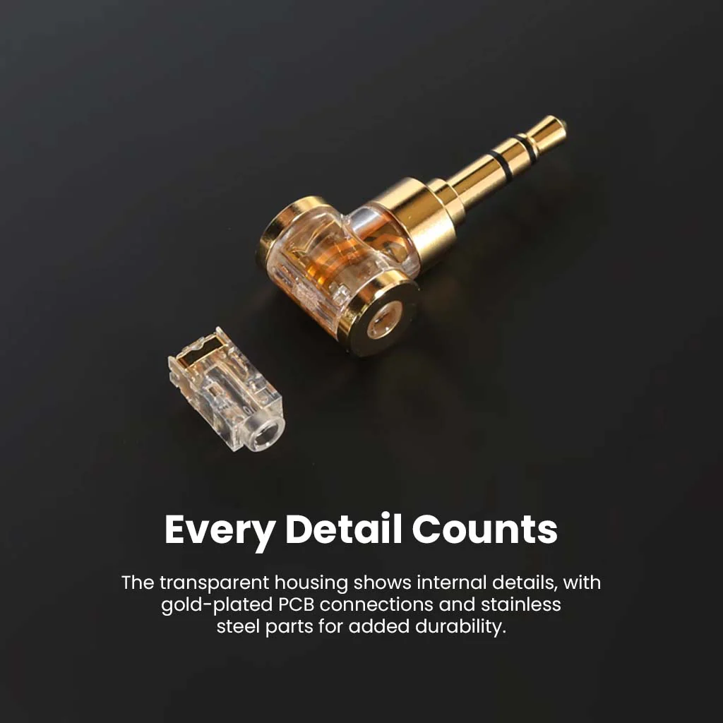 ddHiFi - DJ35AG Portable 2.5mm Female to 3.5mm Male Audio Adapter - Image 6