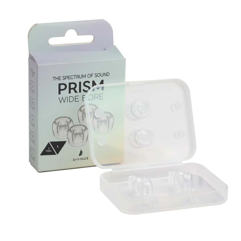 DIVINUS - Prism Wide Bore LSR Eartips for IEMs, Earphones & Earbuds - Image 5