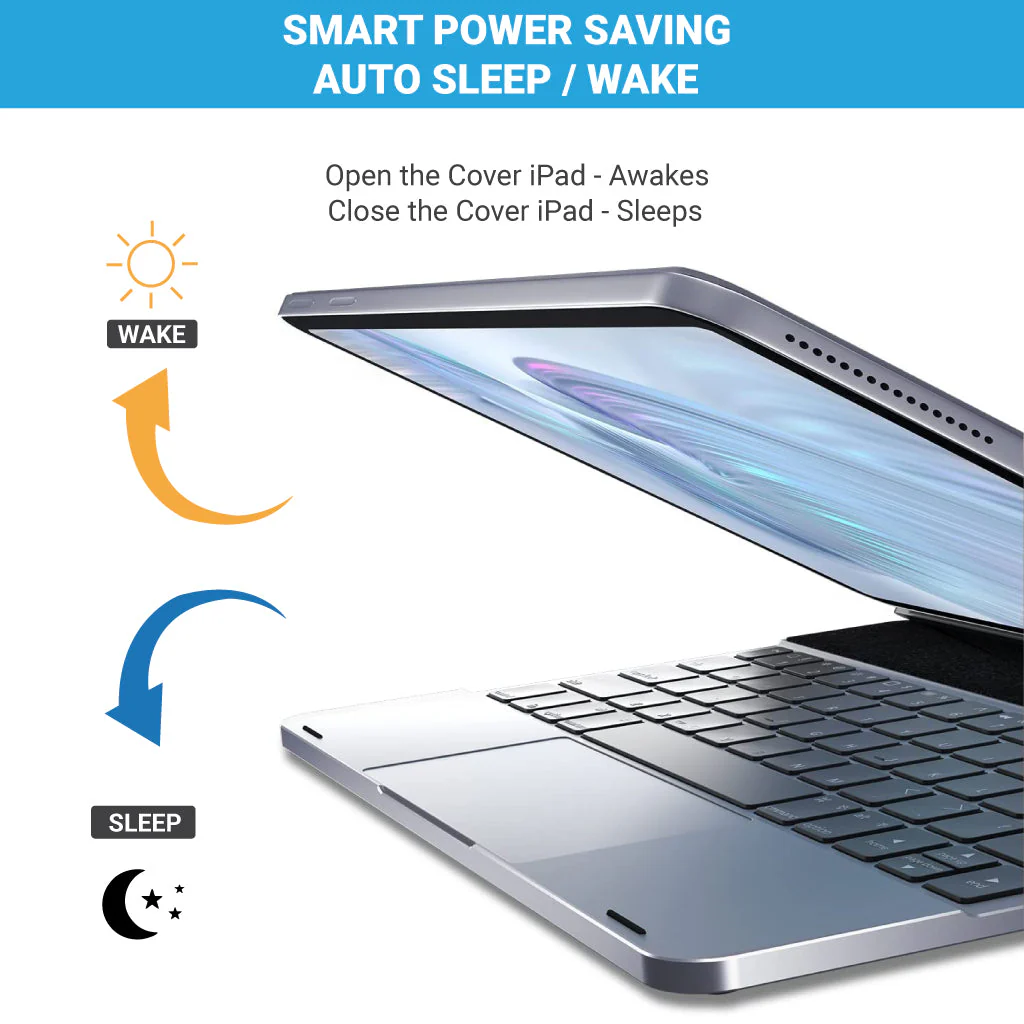 Doqo - F109 Pro Magnetic Keyboard Case for iPad - Image 7