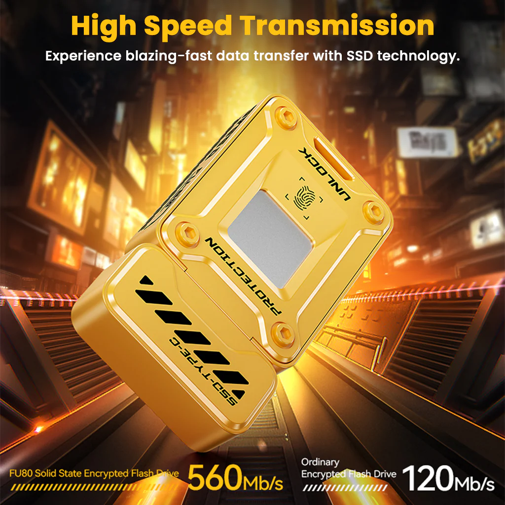 EAGET - FU80 Fingerprint Lock SSD Flash Drive - Image 3