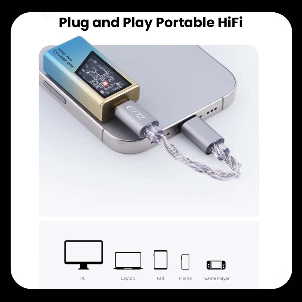 EPZ - TP35 PRO Dual CS43198 Portable DAC & Headphone Amplifier - Image 9