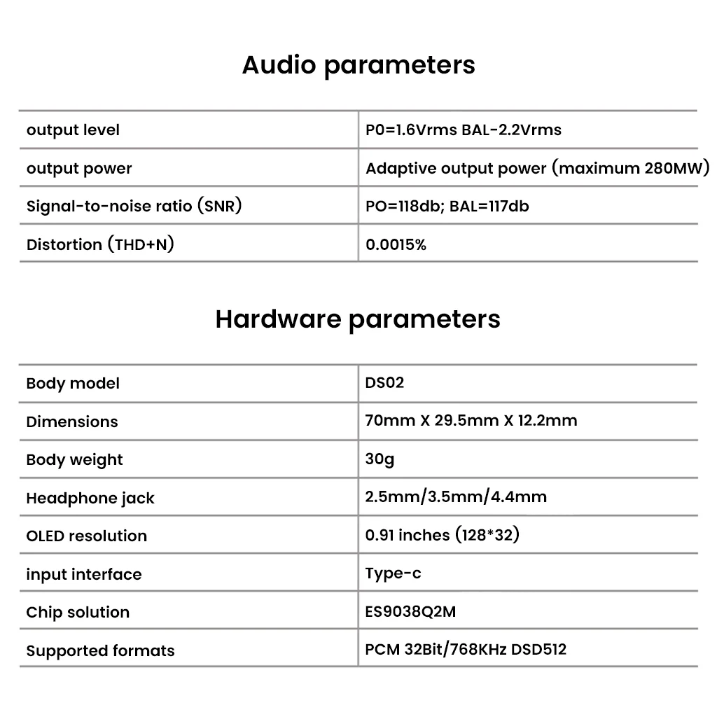 F.Audio DS02 Dual ES9038Q2M + ES9603Q Portable DAC/Amp - Image 5