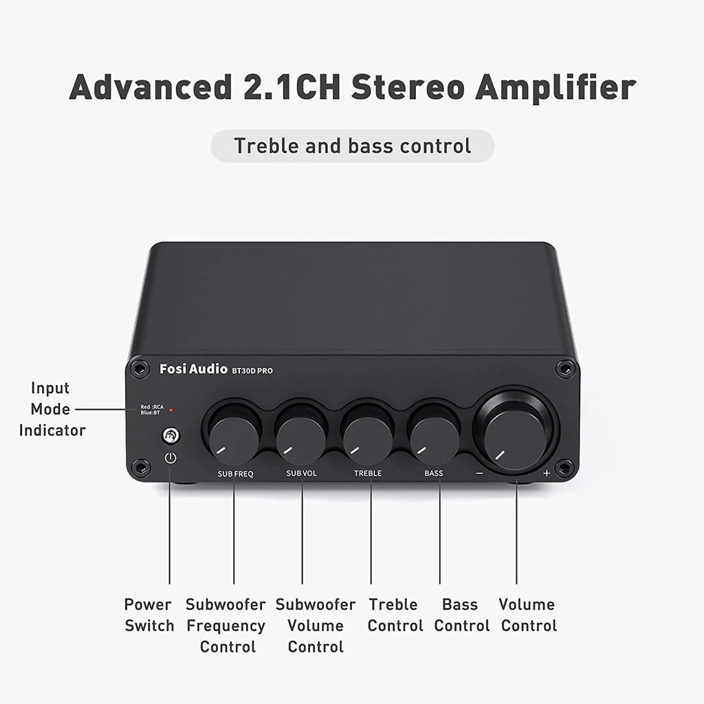 Fosi Audio - BT30D Pro Bluetooth Power Amplifier - Image 4