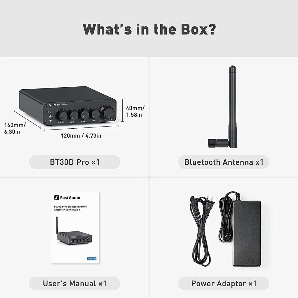 Fosi Audio - BT30D Pro Bluetooth Power Amplifier - Image 7