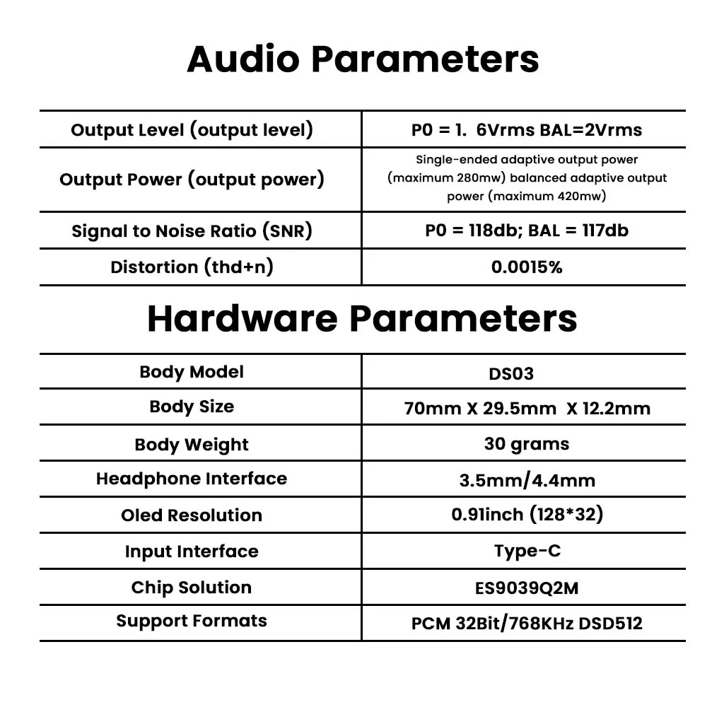 F.Audio DS03 Dual ESS ES9039Q2M DAC + ES9603Q Amp Portable DAC/Amp - Image 5