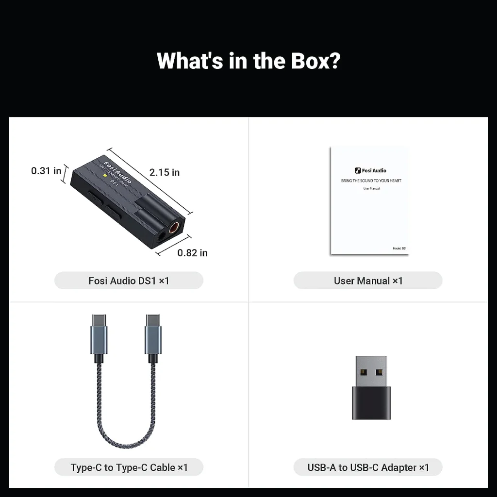 Fosi Audio - DS1 DAC Portable Headphone Amplifier - Image 7