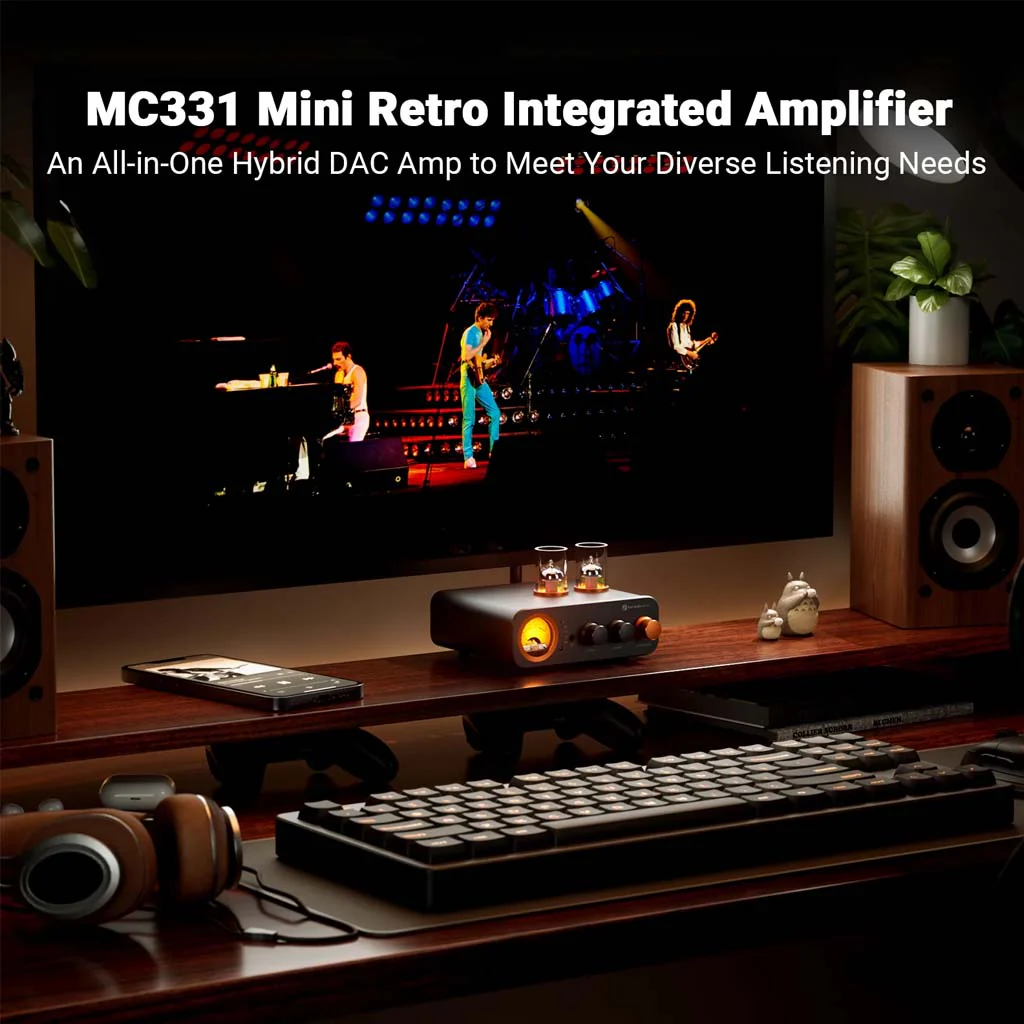 Fosi Audio - MC331 Tube Integrated Bluetooth Amplifier with DAC - Image 2