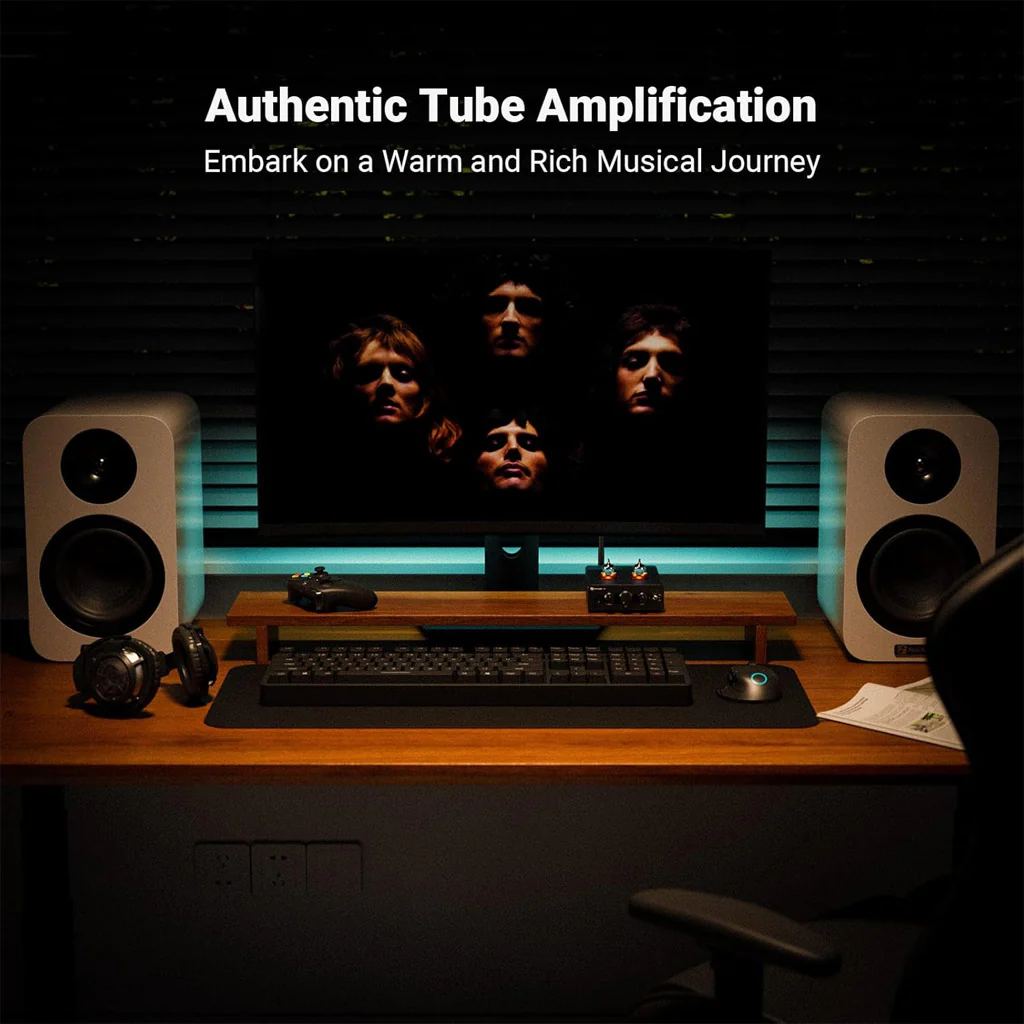 Fosi Audio P3 Tube Preamp Headphone Amplifier - Image 2