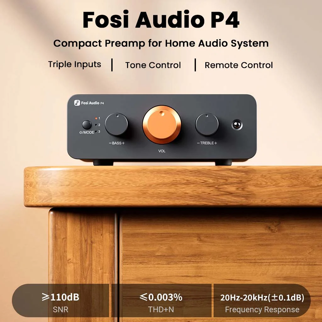 Fosi Audio- P4 Mini Preamp Headphone Amplifier - Image 2