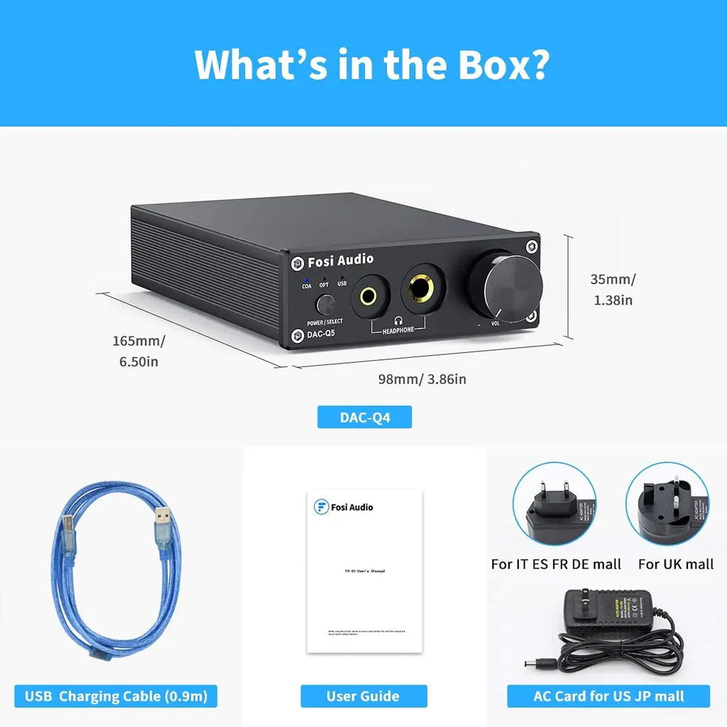 Fosi Audio - Q5 USB DAC & Amp - Image 6