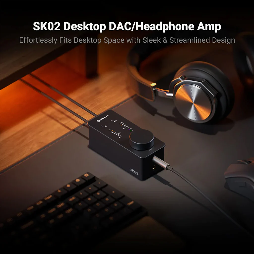 Fosi Audio - SK02 ES9038Q2M Desktop DAC and Headphone Amplifier - Image 2